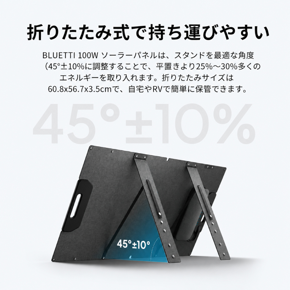 COZEO / BLUETTI PV100 ソーラーパネル 折り畳み ポータブル電源